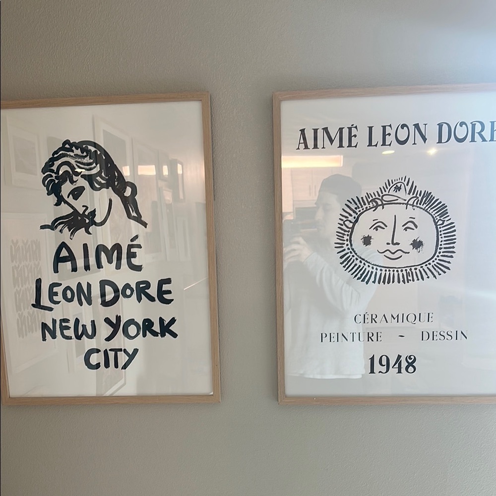 Aime Leon Dore Art Print Set - blue and white